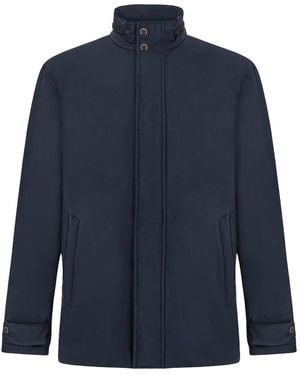 Paul & Shark Car Coat Typhoon Platinum Con Dettagli - Blu