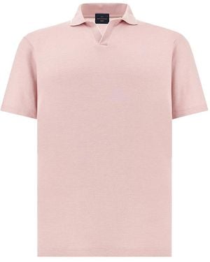 Paul & Shark X-Soft Open‑Collar Polo Shirt - Pink