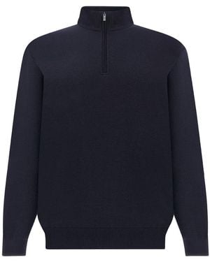Paul & Shark Half-Zip Jumper - Blue