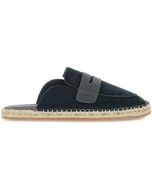 Paul & Shark Taormina Suede Mules - Blue