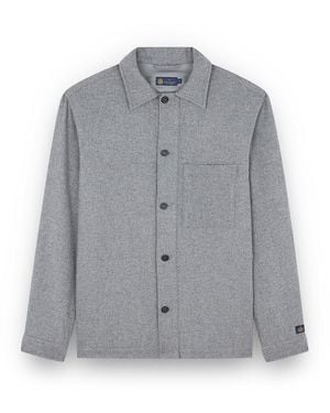 Paul & Shark Wool And Cashmere Overshirt - Gray