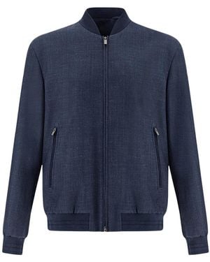 Paul & Shark Bomber Jacket - Blue