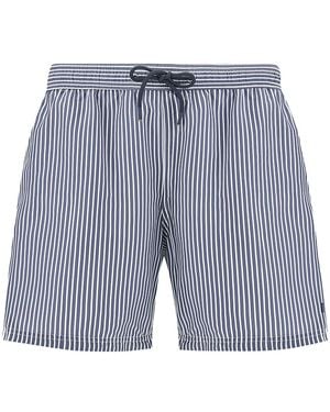 Paul & Shark Swimwear Portofino With Oxford Stripe Print - Blue