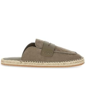 Paul & Shark Taormina Suede Mules - Brown