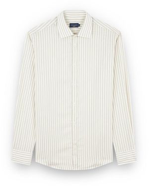 Paul & Shark X-Soft Shirt With Striped Pattern - White