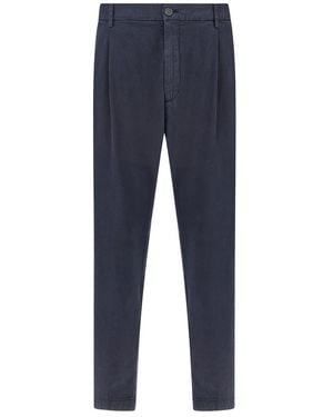 Paul & Shark X-Soft Garment-Dyed Chino Trousers - Blue