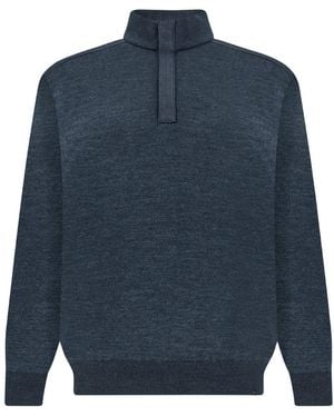 Paul & Shark Half-Zip Jumper - Blue