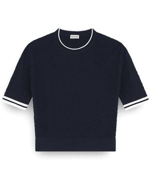 Paul & Shark Rundhalsausschnitt Pullover Aus Wolle Und Kaschmir, Frau, Größe - Blau