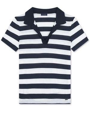 Paul & Shark Cotton And Silk Polo, Nights - Blue