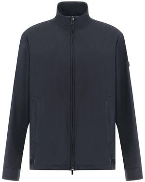Paul & Shark Typhoon Re‑4X4 Stretch Jacket With Logo Badge - Blue