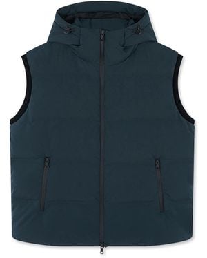 Paul & Shark Padded Vest Typhoon Platinum - Blue