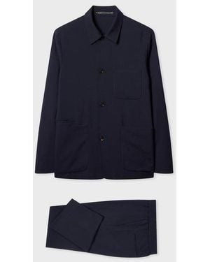 Paul Smith Two-Ply Hopsack Co-Ord - Blue