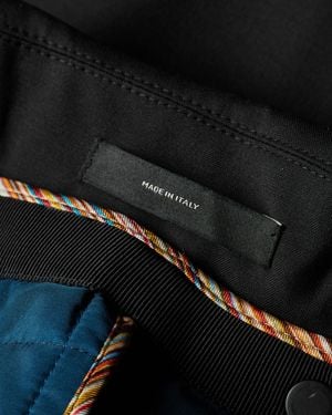 Paul Smith Mélange Belted 'Storm System' Mac Coat - Black