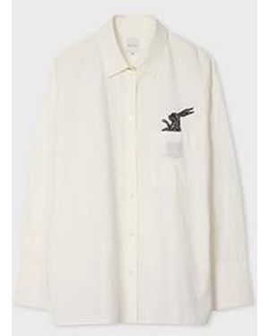 Paul Smith Shirt With 'Rabbit' Embroidery - White