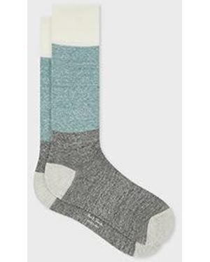 Paul Smith And Linen-Blend Socks - Gray