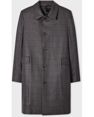 Paul Smith 'Dream Tweed' Wool-Silk Coat - Black