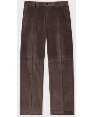 Paul Smith Two-Tone Corduroy Pants - Brown