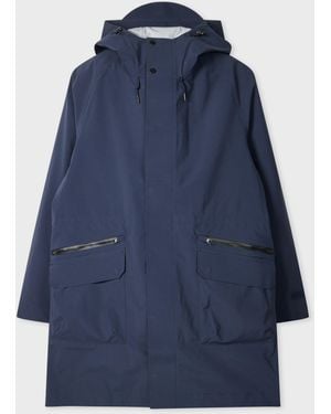 Paul Smith 2-Layer Waterproof Parka With Detachable Gilet - Blue