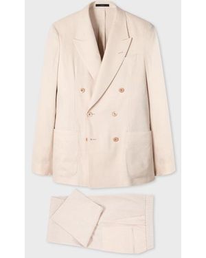 Paul Smith Ivory Linen And Tropical Wool-Blend Two-Piece Suit - Natural