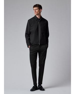 Paul Smith 'Storm System' Wool Harrington Jacket - Black