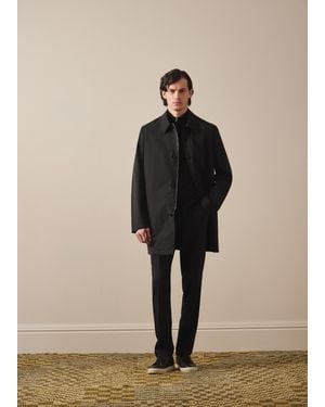 Paul Smith 'Storm System' Wool Mac With Detachable Gilet - Natural