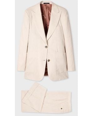 Paul Smith Ivory Linen-Wool Two-Piece Suit - Natural