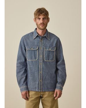 Paul Smith Contrast-Stitch Shirt - Blue