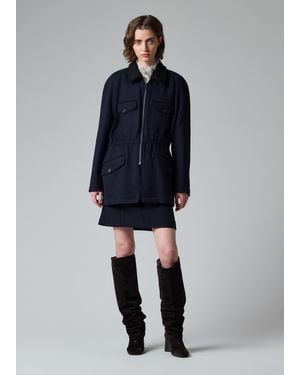 Paul Smith Wool Field Jacket - Blue