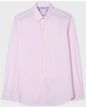 Paul Smith Tailored-Fit Light End-On-End Cotton Shirt - Pink