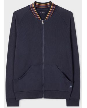 Paul Smith Men Bomber Jkt Artist Rib - Blue