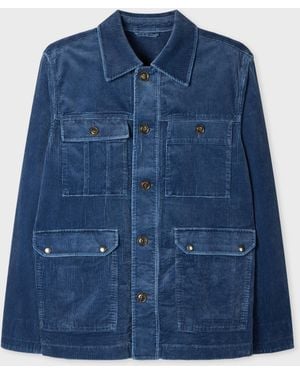 Paul Smith Corduroy Utility Jacket - Blue