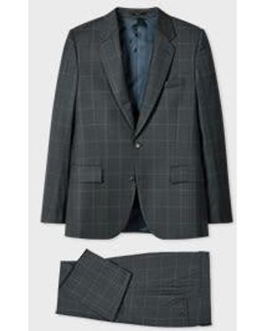 Paul Smith Classic-Fit Dark Windowpane Check Wool Suit - Gray