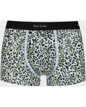 Paul Smith Leopard Cotton Boxer Briefs - Black