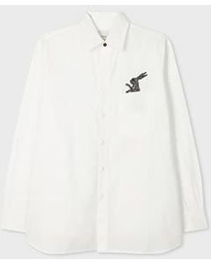 Paul Smith Rabbit Pocket Cotton Shirt - White