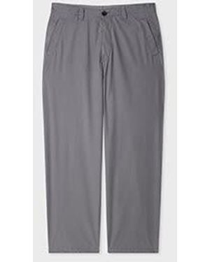 Paul Smith Relaxed-Fit Charcoal Cotton Chinos - Gray