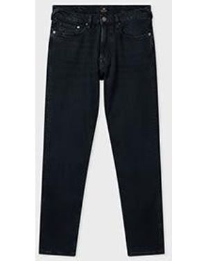 Paul Smith Slim Tapered-Fit Dark-Wash Stretch' Jeans - Blue