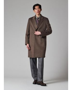 Paul Smith Taupe Wool-Cashmere Overcoat - Gray