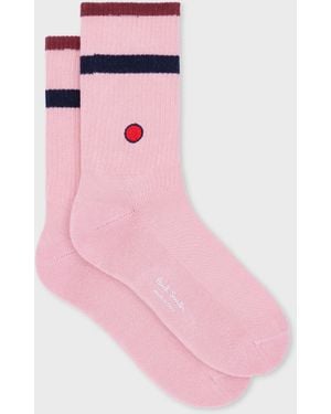 Paul Smith Spot And Stripe Socks - Pink