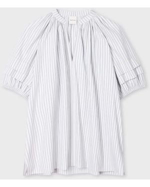 Paul Smith Stripe Short Sleeve Top - White