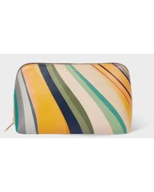 Paul Smith Leather 'Swirl' Cosmetic Pouch - Multicolor