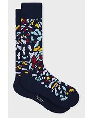 Paul Smith Pattern Socks - Blue