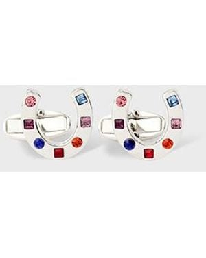 Paul Smith 'Lucky Horseshoe' Cufflinks - Metallic