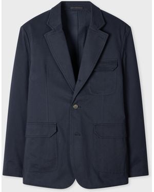 Paul Smith Cotton-Twill Utility Blazer - Blue