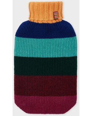 Paul Smith Multistripe Lambswool Hot Water Bottle Cover - Multicolor