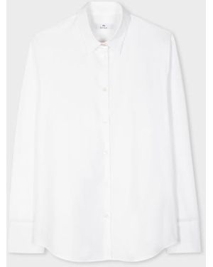 Paul Smith Cotton 'Spray Swirl' Cuff Shirt - White