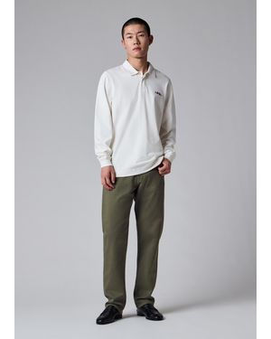 Paul Smith Relaxed Tapered-Fit Khaki Garment-Dyed Jeans - Gray