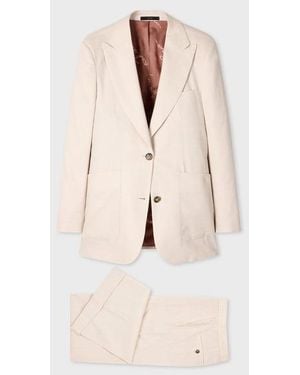 Paul Smith Ivory Linen-Wool Two-Piece Suit - Natural