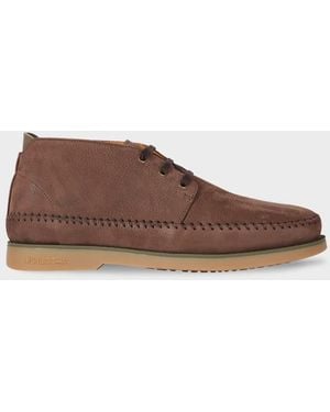 Paul Smith Nubuck 'Crane' Chukka Boots - Brown