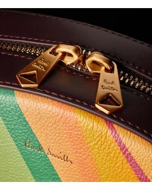 Paul Smith 'Dusky Swirl' Leather Curved Camera Bag - Multicolor