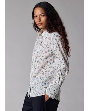 Paul Smith 'Liberty Floral' Print Shirt - Gray